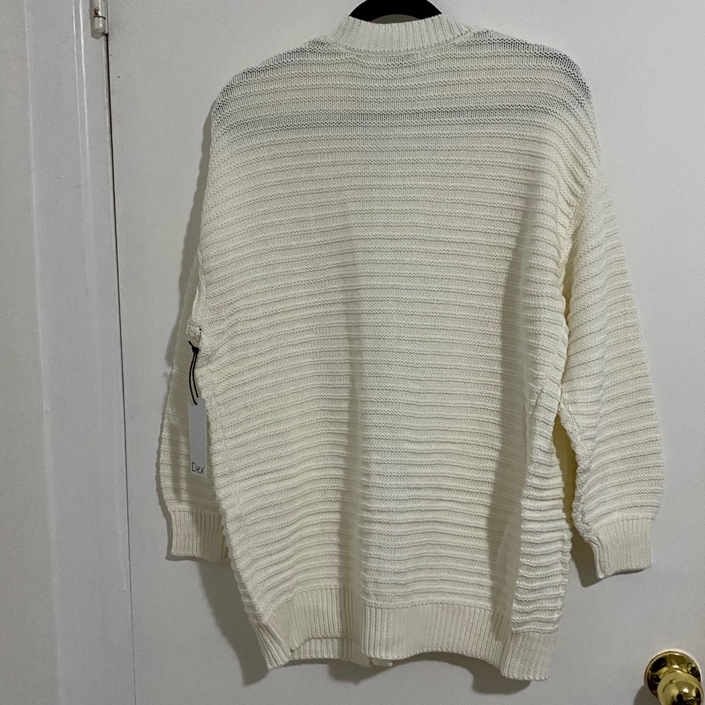 Dex Textured Open Front Knit Cardigan - Picture 5 of 9